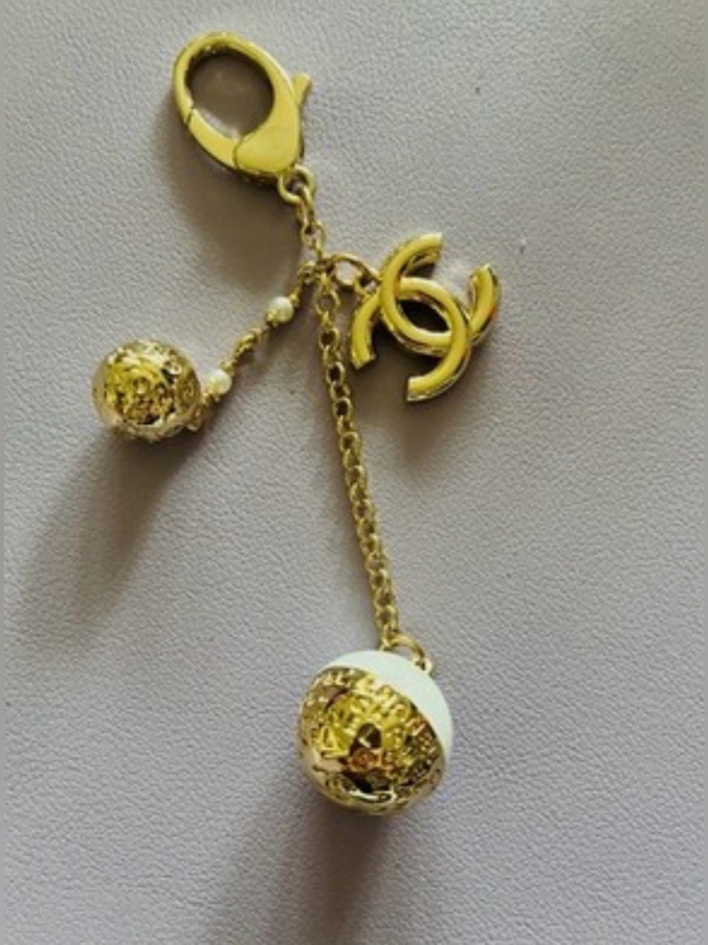 Gold Purse /Key Charm